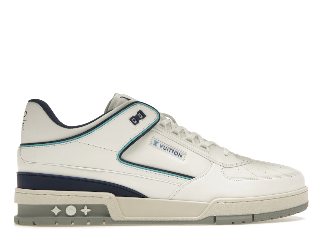Vue 36 de Louis Vuitton Trainer Sneaker White Blue