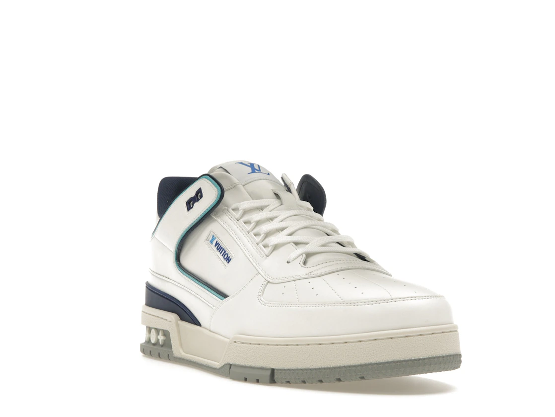 Vue 7 de Louis Vuitton Trainer Sneaker White Blue