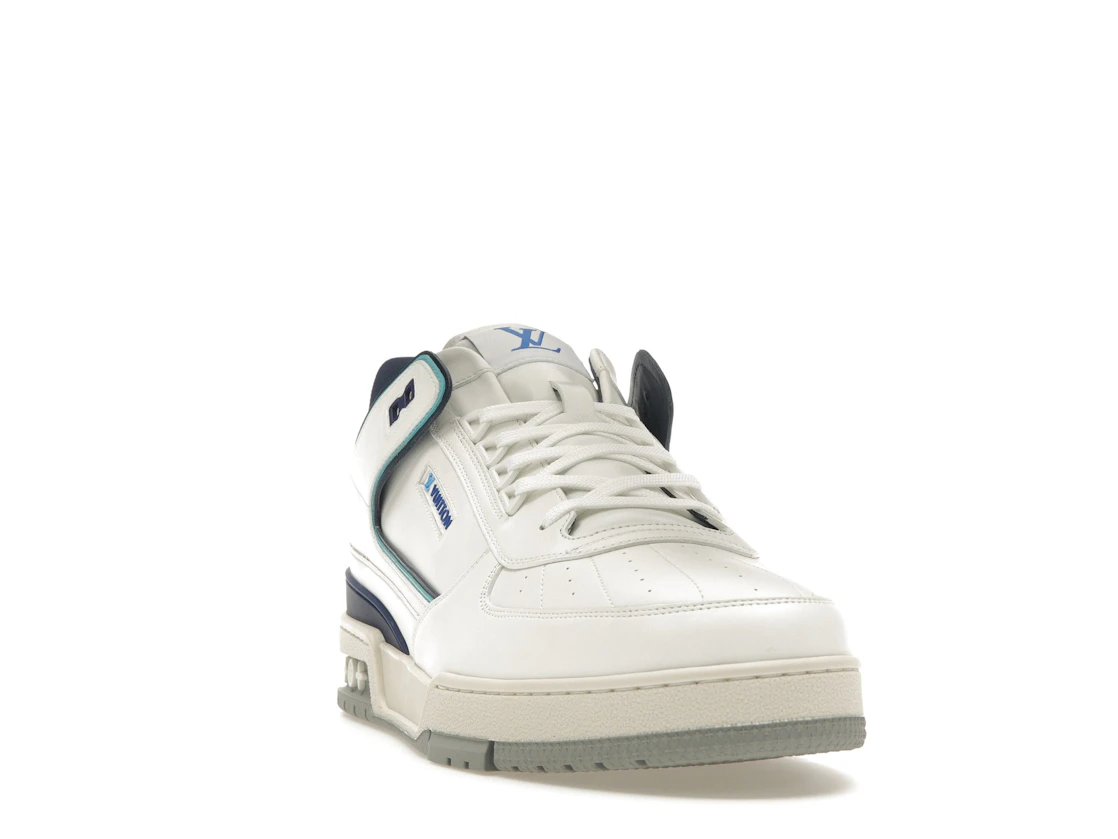 Vue 8 de Louis Vuitton Trainer Sneaker White Blue
