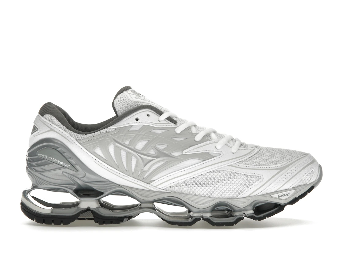 Vue 1 de Mizuno Wave Prophecy LS White Silver Harbor Mist