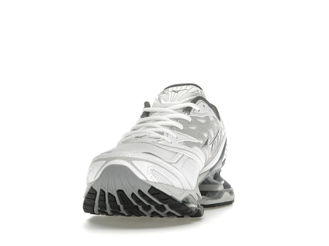 Vue 12 de Mizuno Wave Prophecy LS White Silver Harbor Mist