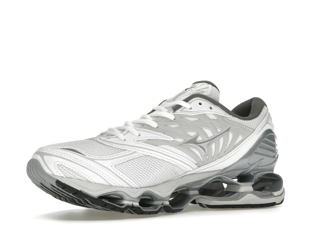 Vue 16 de Mizuno Wave Prophecy LS White Silver Harbor Mist
