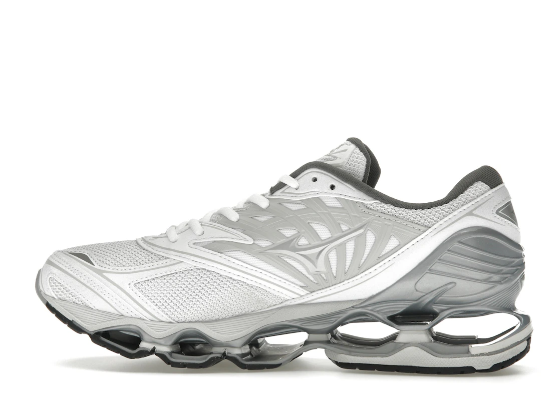 Vue 20 de Mizuno Wave Prophecy LS White Silver Harbor Mist