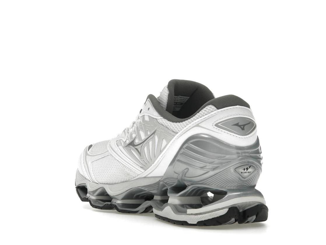 Vue 25 de Mizuno Wave Prophecy LS White Silver Harbor Mist