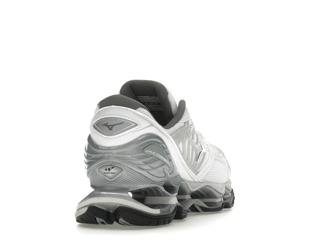 Vue 30 de Mizuno Wave Prophecy LS White Silver Harbor Mist