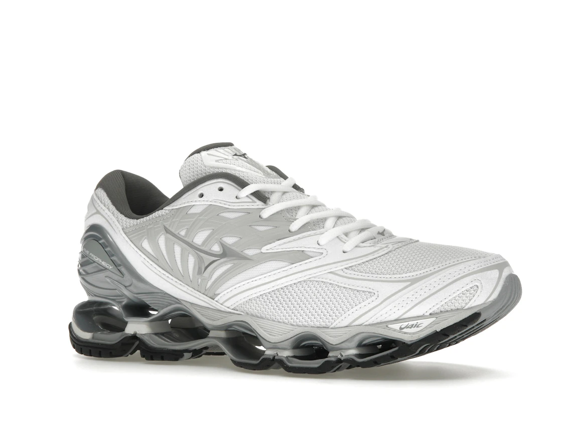 Vue 4 de Mizuno Wave Prophecy LS White Silver Harbor Mist