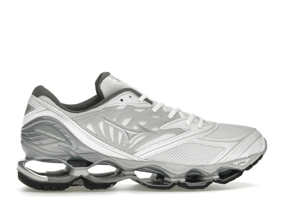 Vue 36 de Mizuno Wave Prophecy LS White Silver Harbor Mist