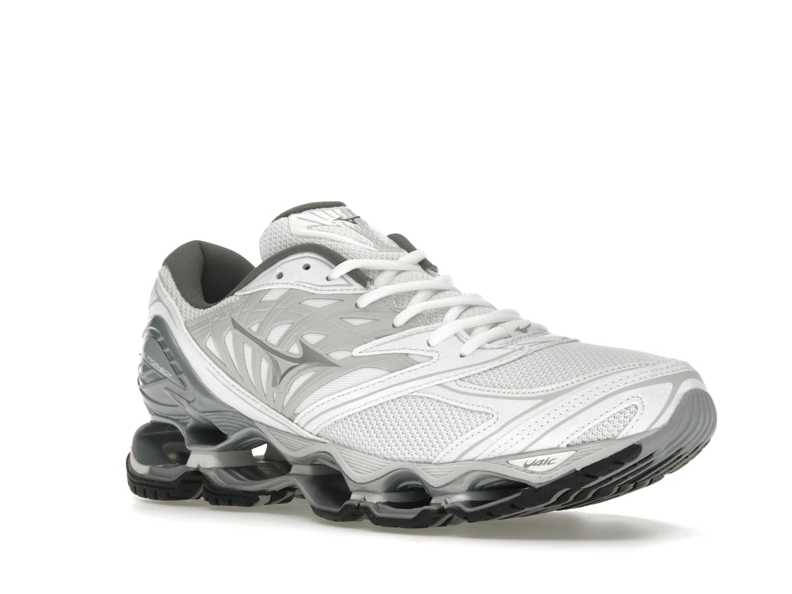 Vue 5 de Mizuno Wave Prophecy LS White Silver Harbor Mist