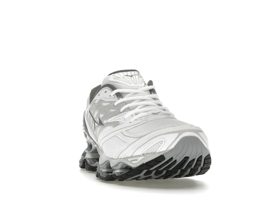 Vue 8 de Mizuno Wave Prophecy LS White Silver Harbor Mist