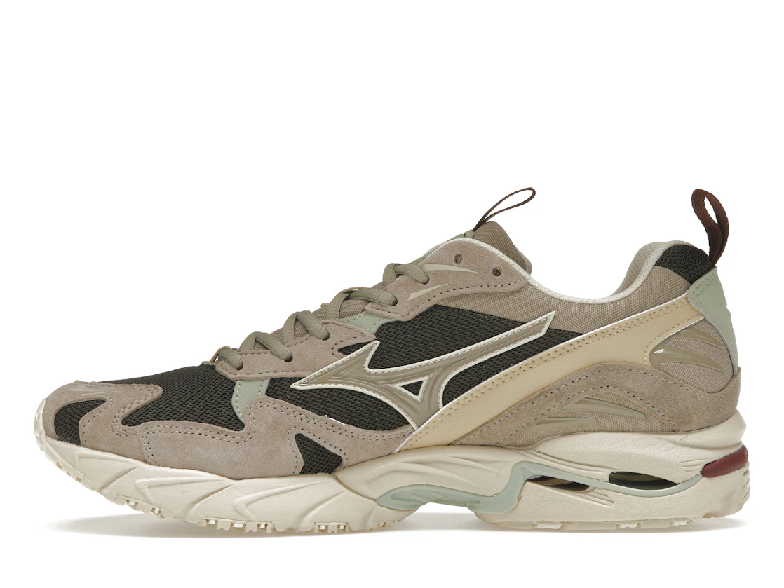 Vue 19 de Mizuno Wave Rider 10 Beluga Vintage Khaki