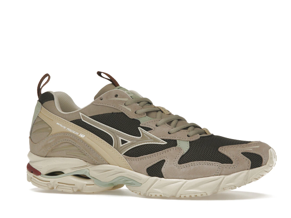Vue 3 de Mizuno Wave Rider 10 Beluga Vintage Khaki