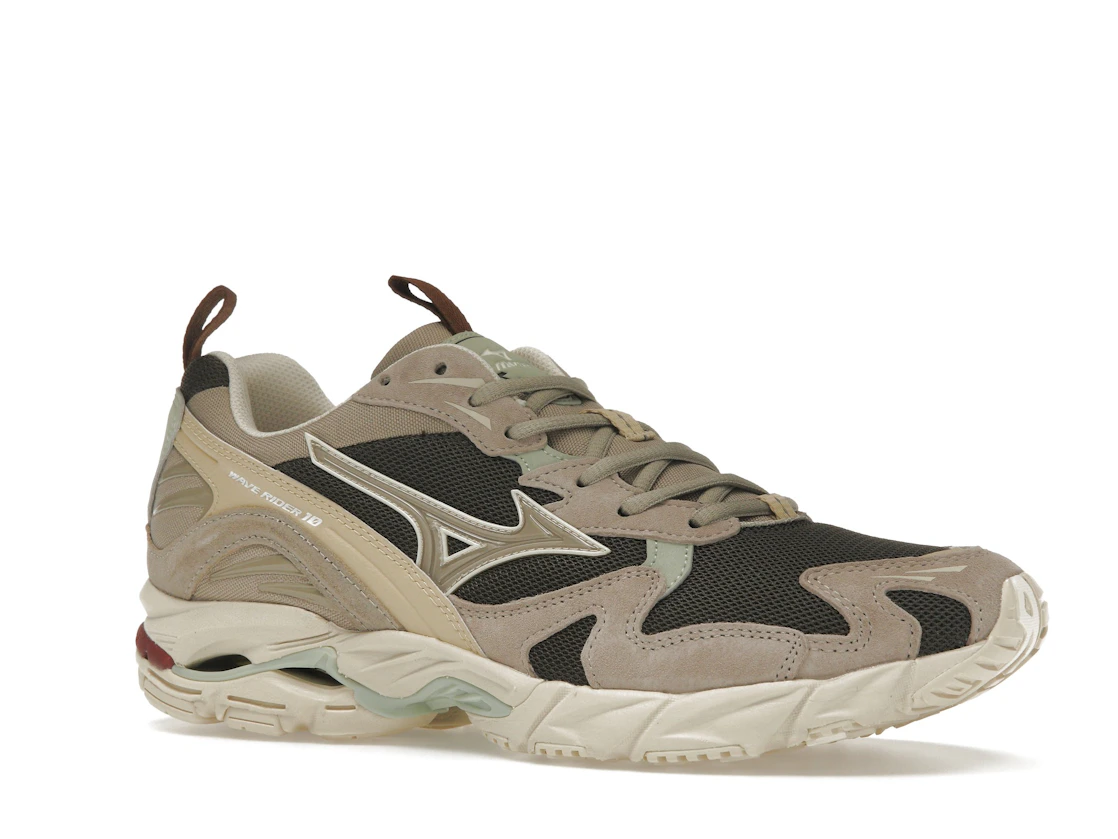 Vue 4 de Mizuno Wave Rider 10 Beluga Vintage Khaki