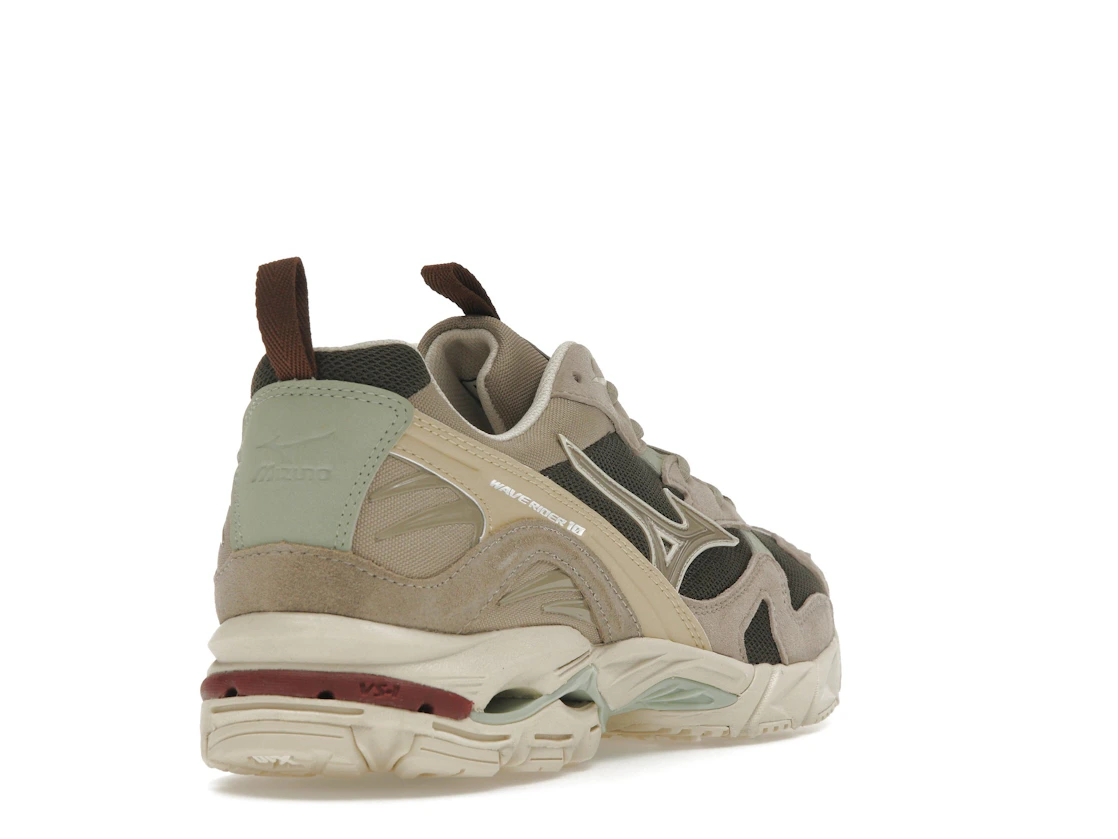 Vue 31 de Mizuno Wave Rider 10 Beluga Vintage Khaki