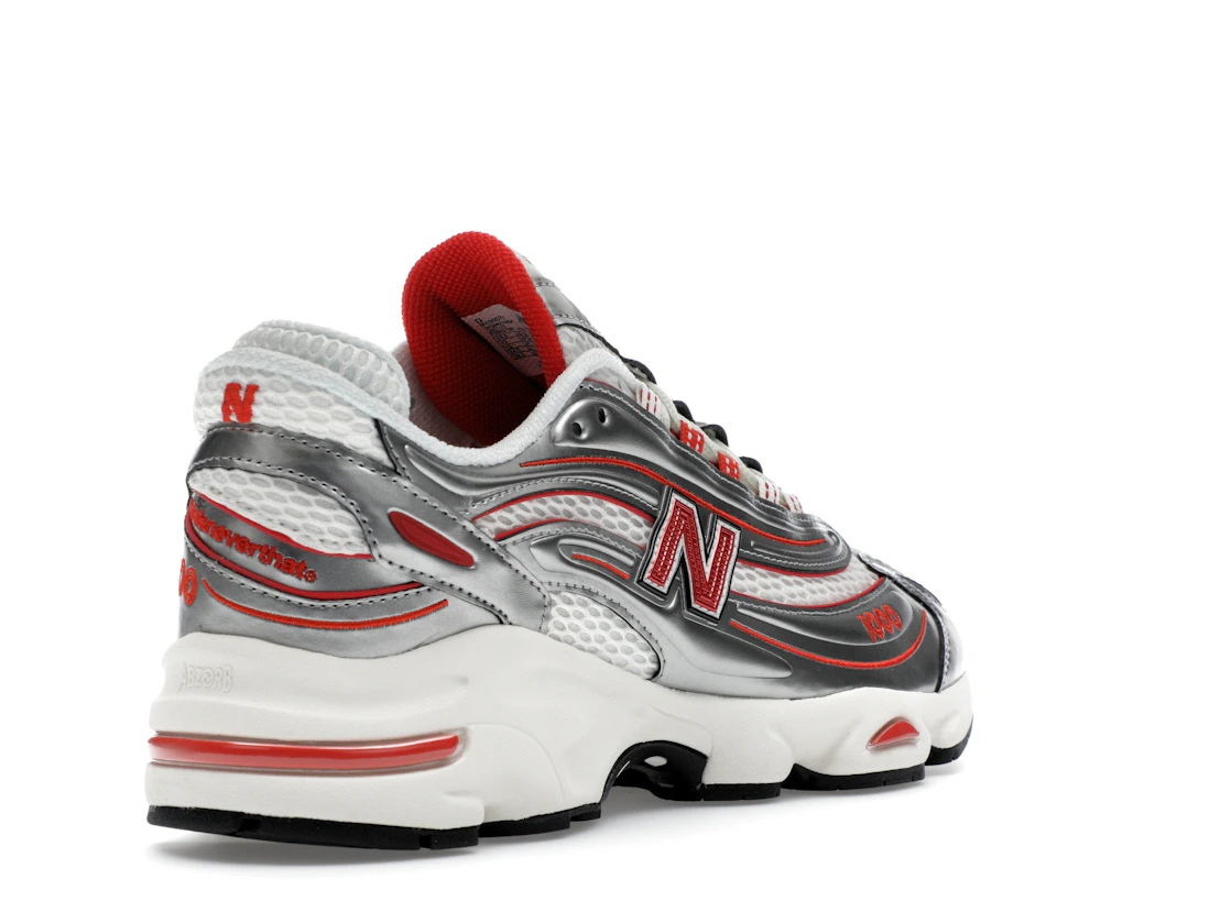 Vue 32 de New Balance 1000 thisisneverthat Metallic Silver Red