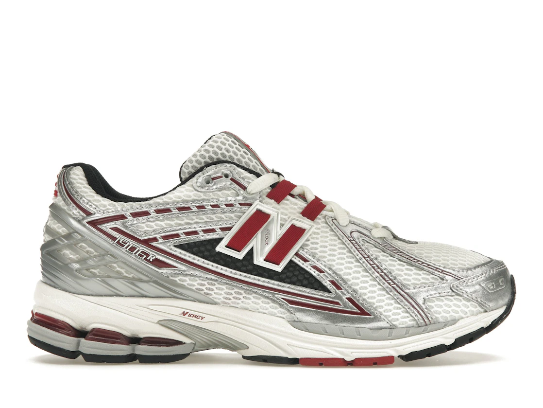 Vue 1 de New Balance 1906R Silver Classic Crimson