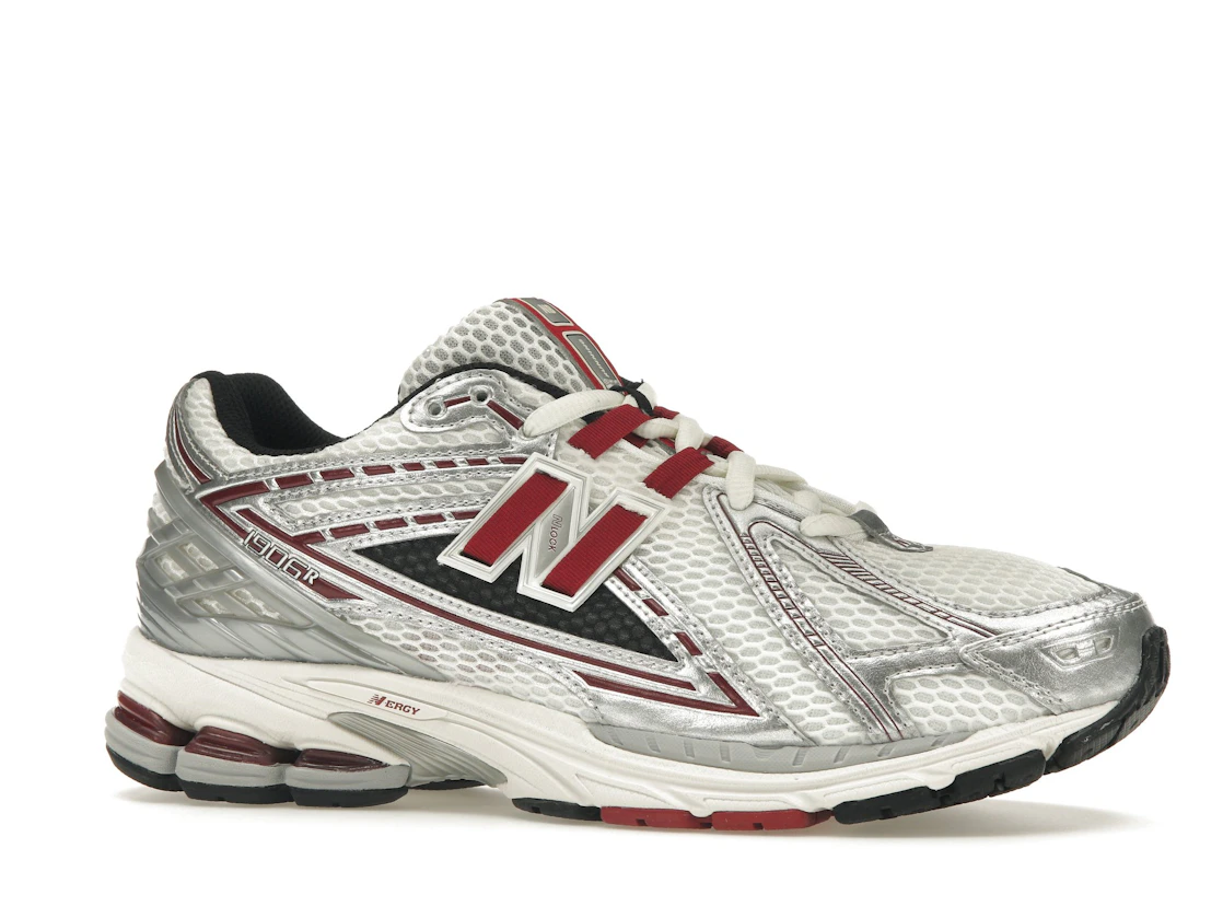 Vue 3 de New Balance 1906R Silver Classic Crimson