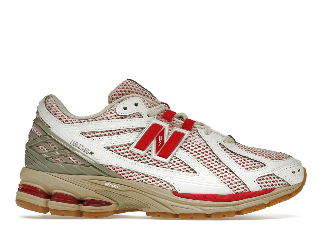 Vue 1 de New Balance 1906R White Red