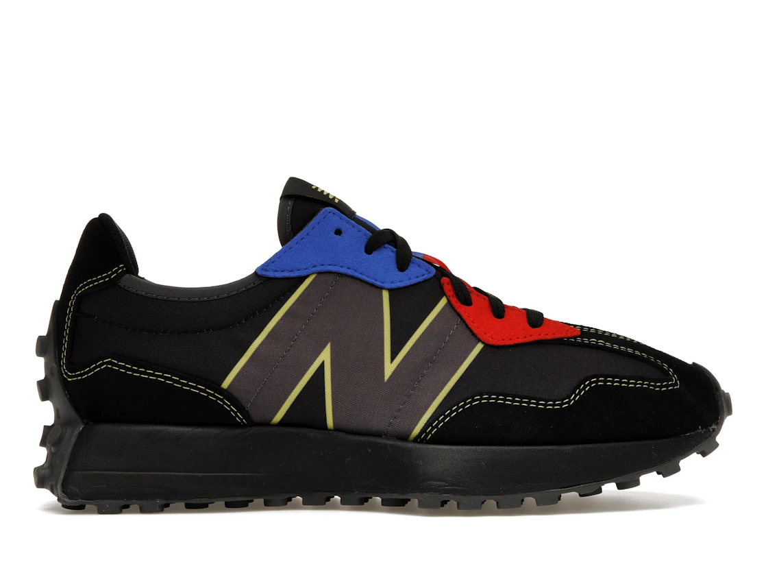 Vue 1 de New Balance 327 Black Yellow Blue Red