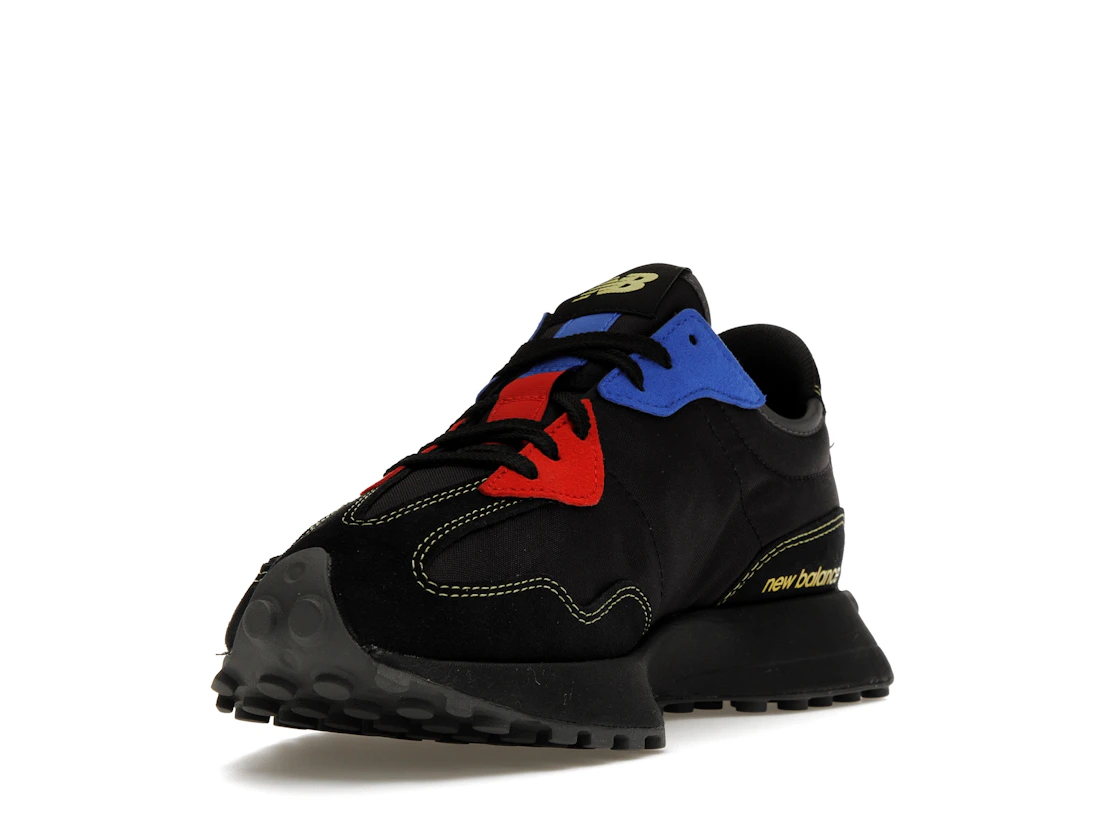 Vue 13 de New Balance 327 Black Yellow Blue Red