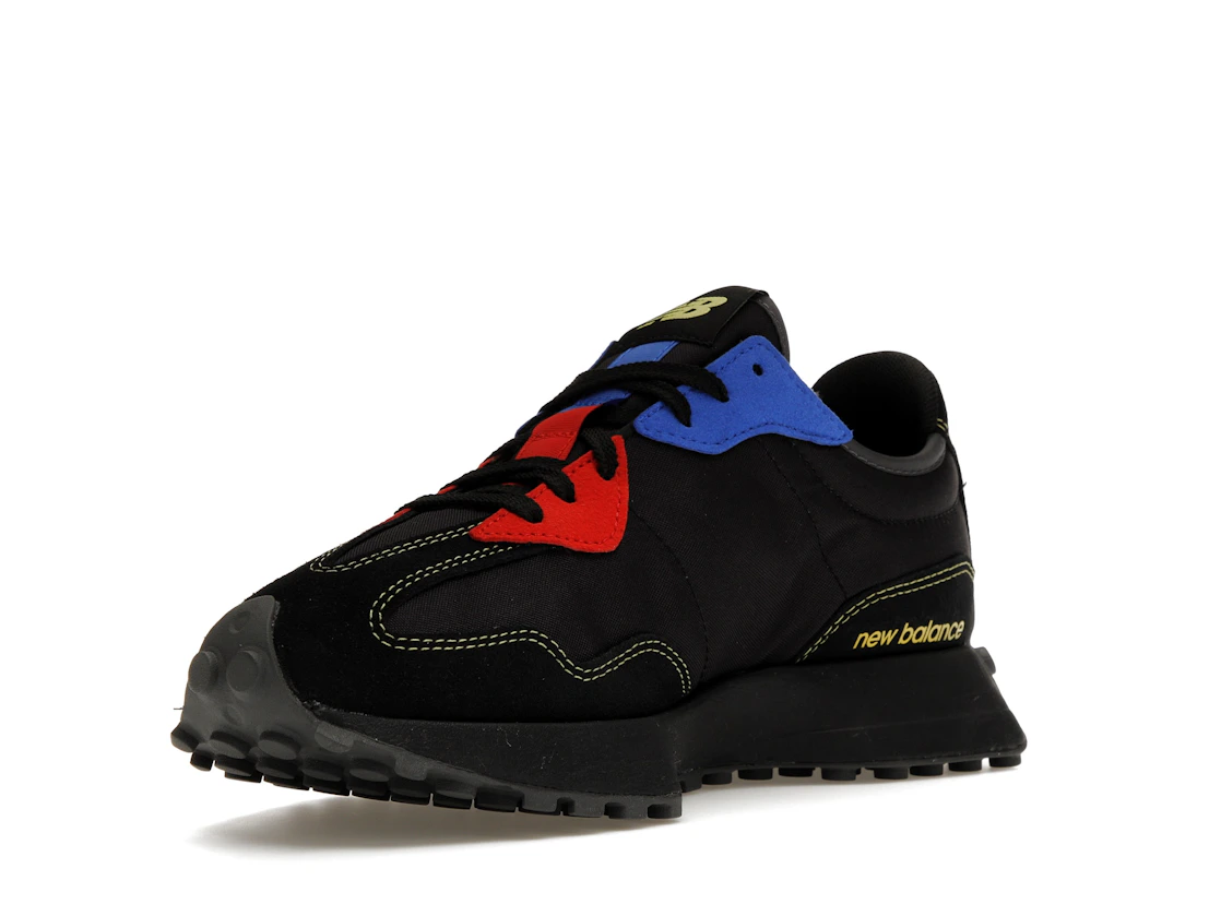 Vue 14 de New Balance 327 Black Yellow Blue Red