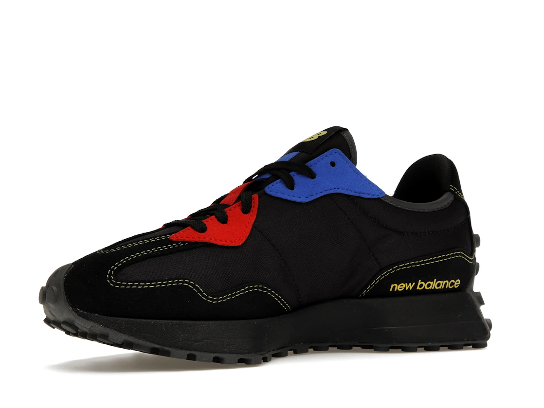 Vue 16 de New Balance 327 Black Yellow Blue Red