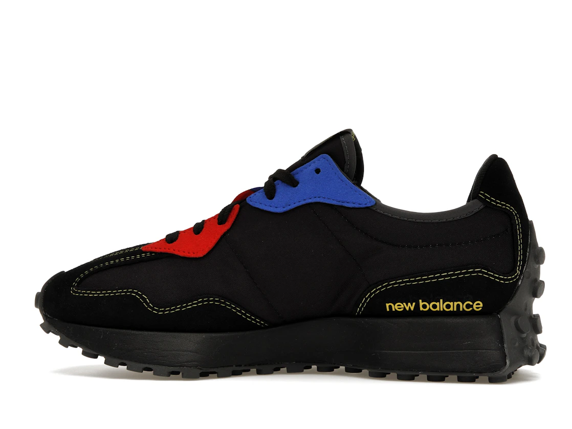 Vue 20 de New Balance 327 Black Yellow Blue Red