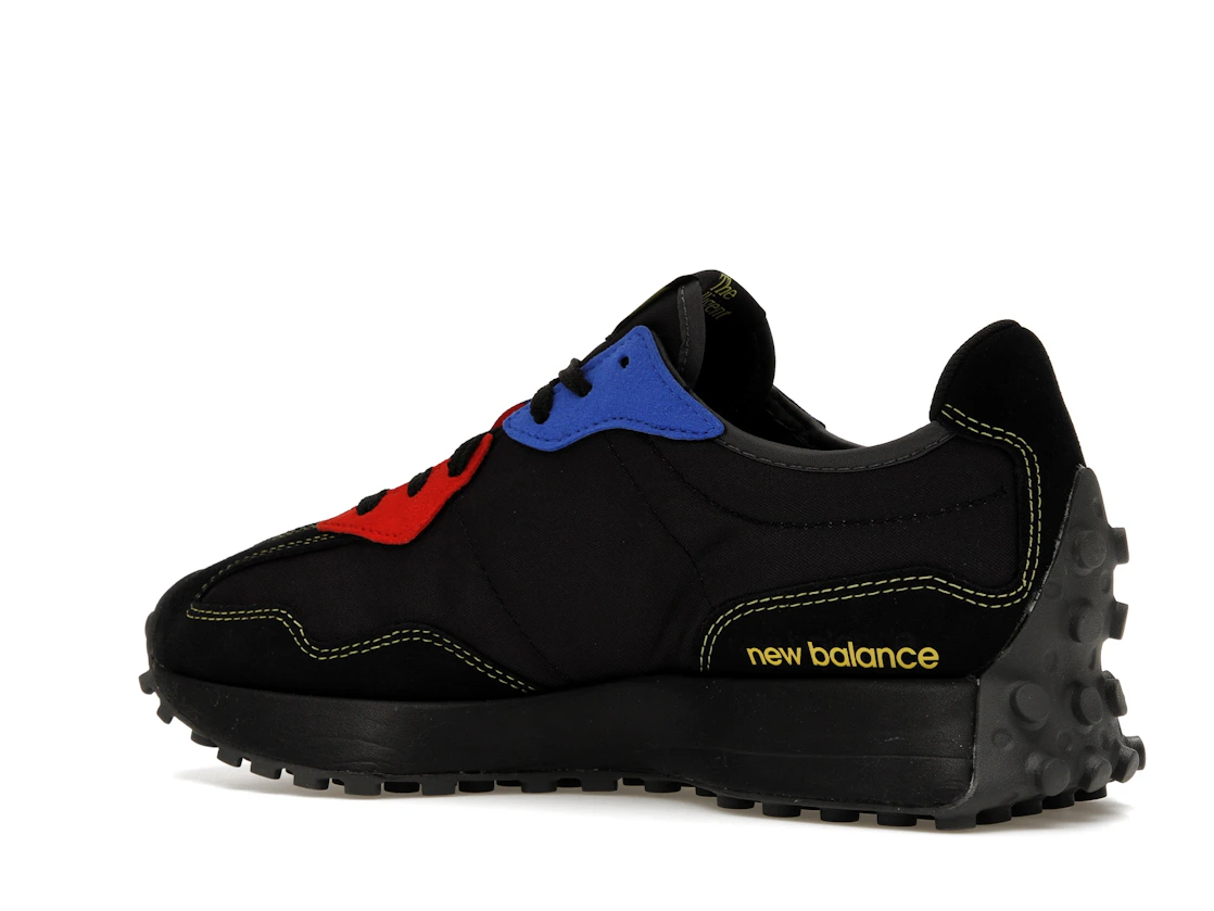 Vue 22 de New Balance 327 Black Yellow Blue Red
