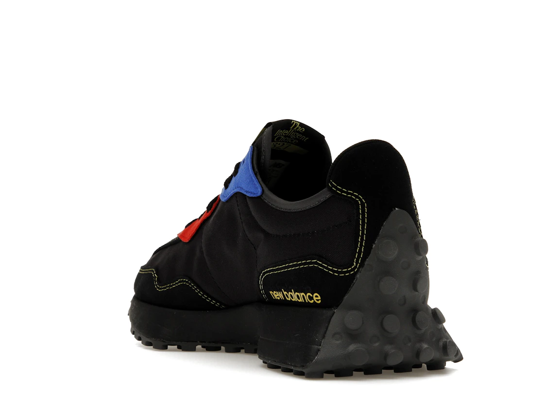 Vue 25 de New Balance 327 Black Yellow Blue Red