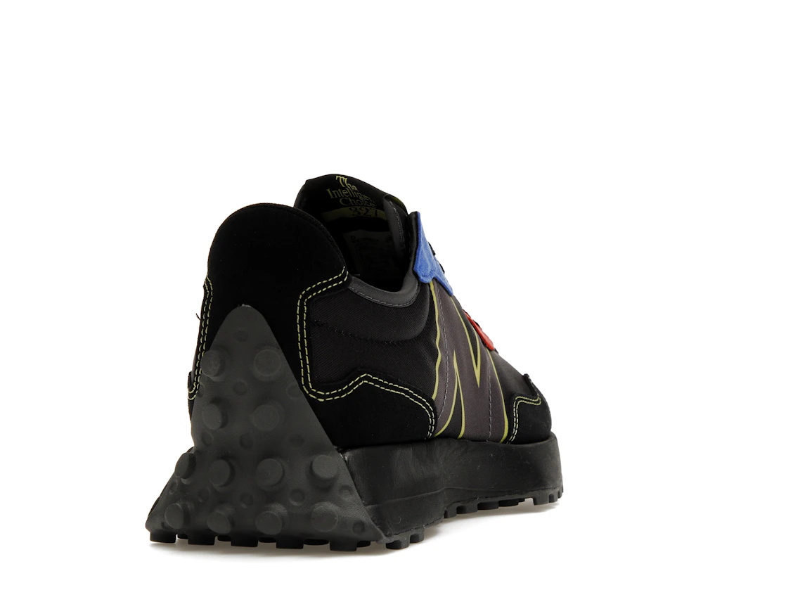 Vue 30 de New Balance 327 Black Yellow Blue Red