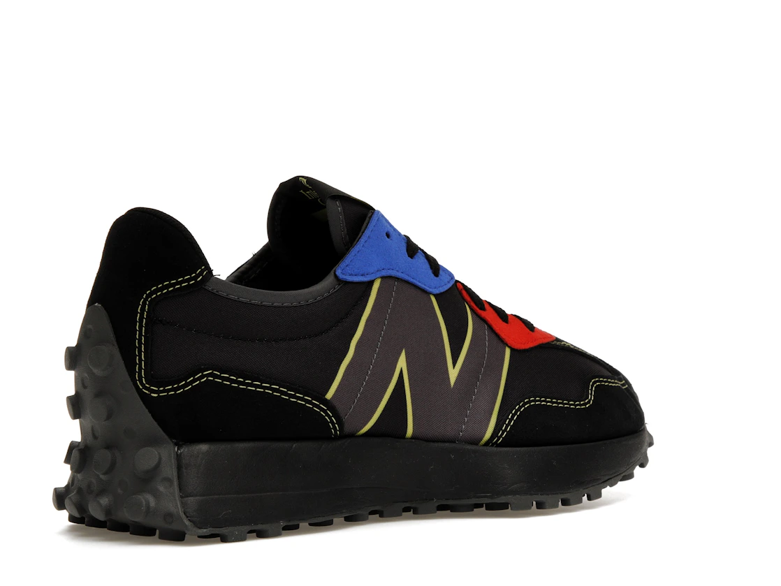 Vue 33 de New Balance 327 Black Yellow Blue Red