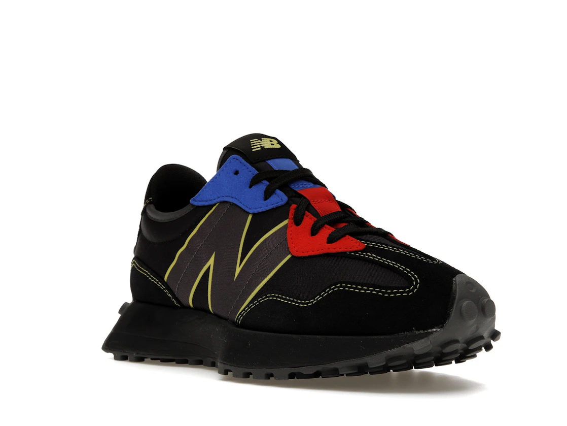 Vue 6 de New Balance 327 Black Yellow Blue Red