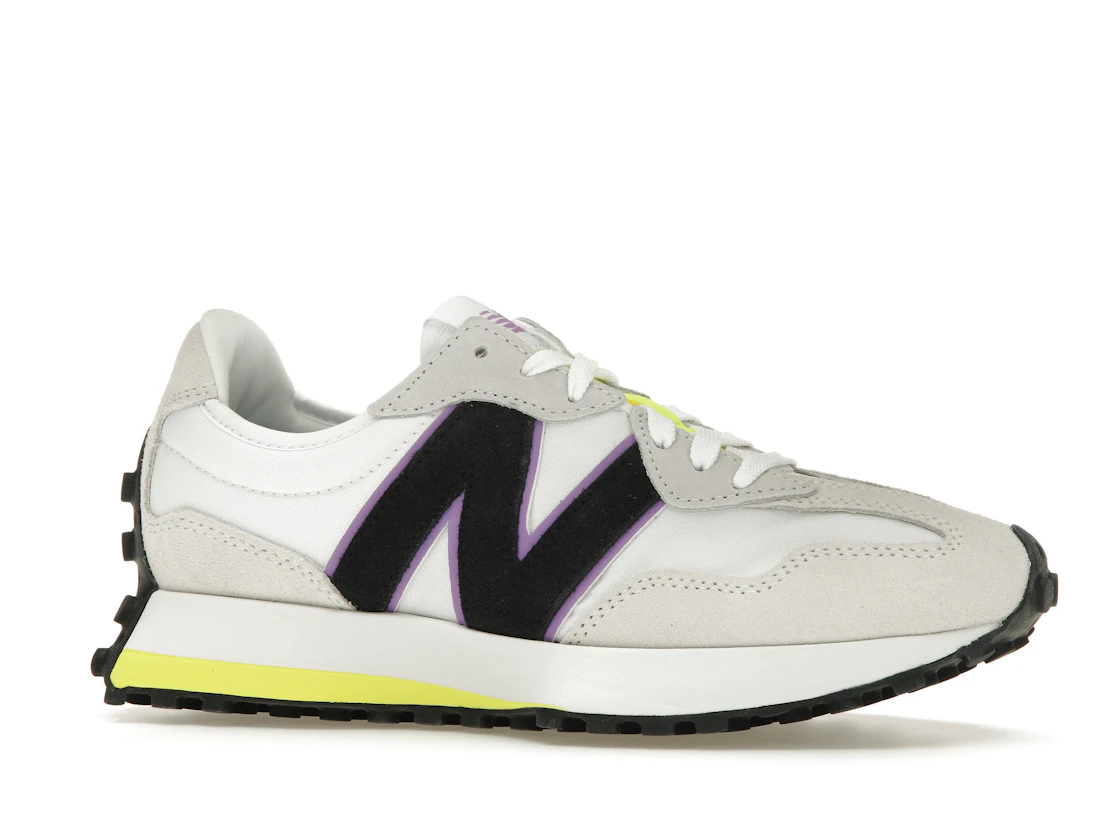 Vue 3 de New Balance 327 Grey White Reflection Yellow 