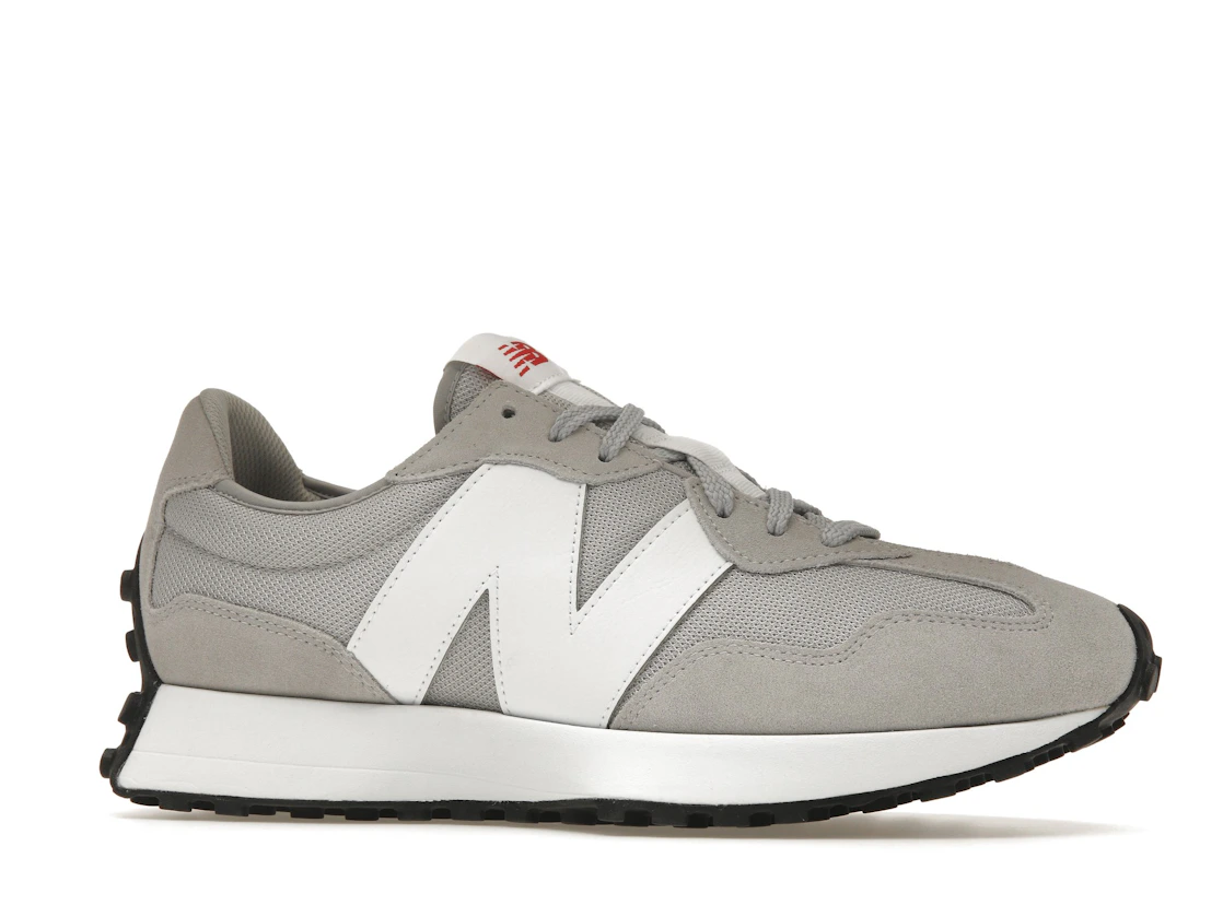 Vue 3 de New Balance 327 Rain Cloud White Red