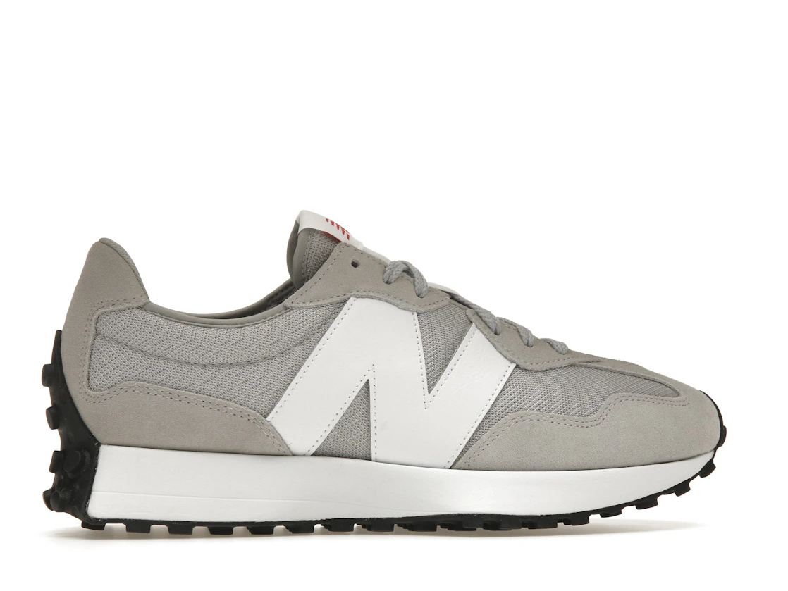 Vue 36 de New Balance 327 Rain Cloud White Red