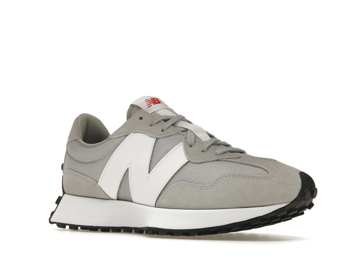 Vue 5 de New Balance 327 Rain Cloud White Red