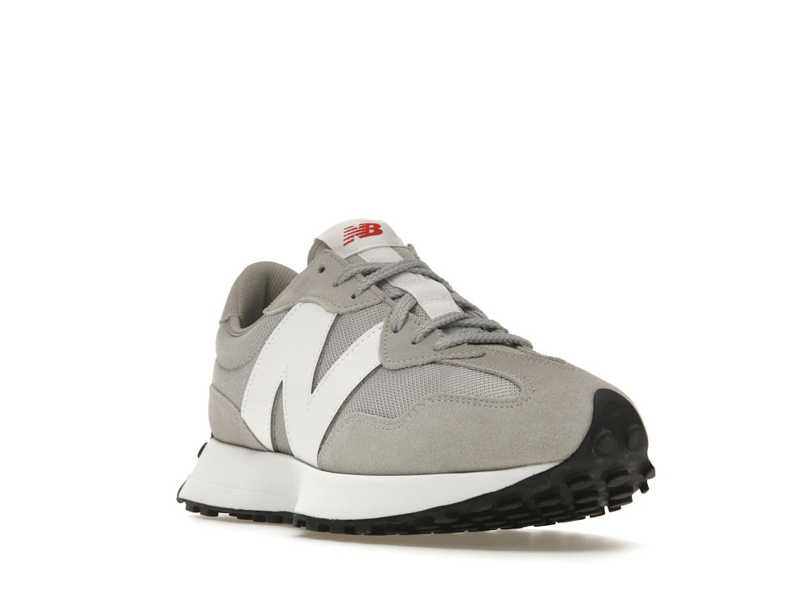 Vue 7 de New Balance 327 Rain Cloud White Red