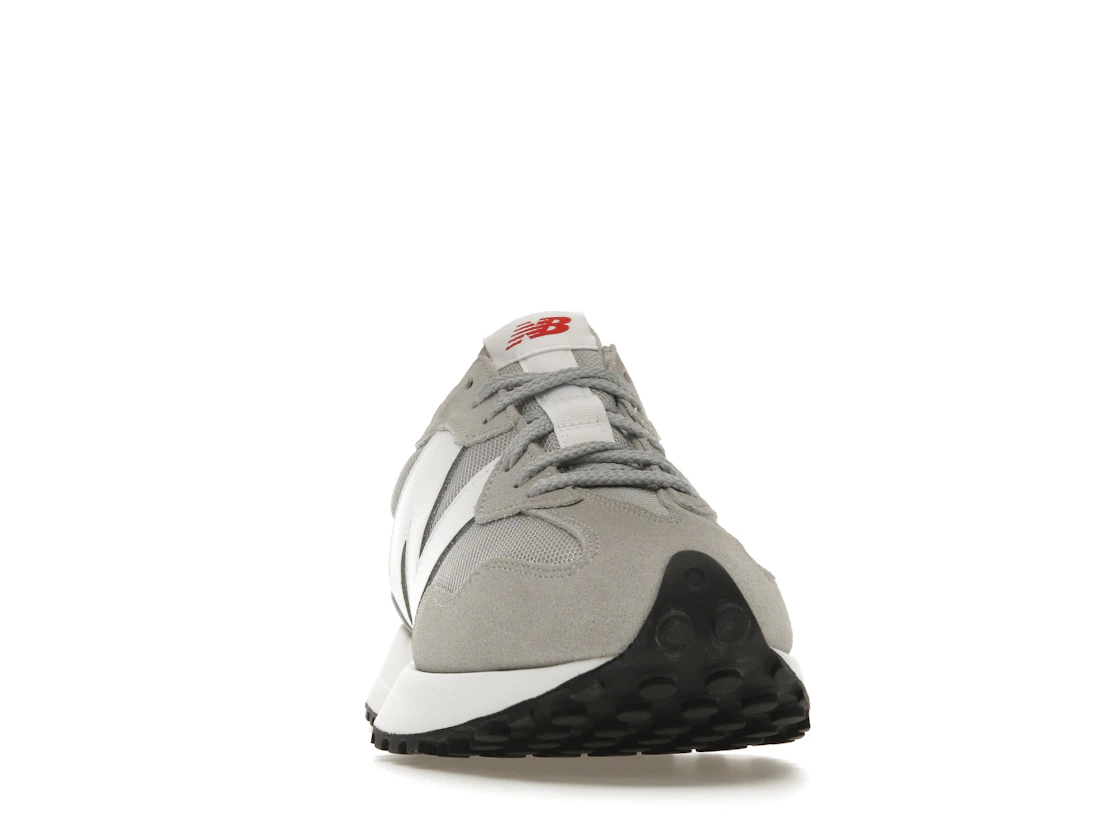 Vue 9 de New Balance 327 Rain Cloud White Red