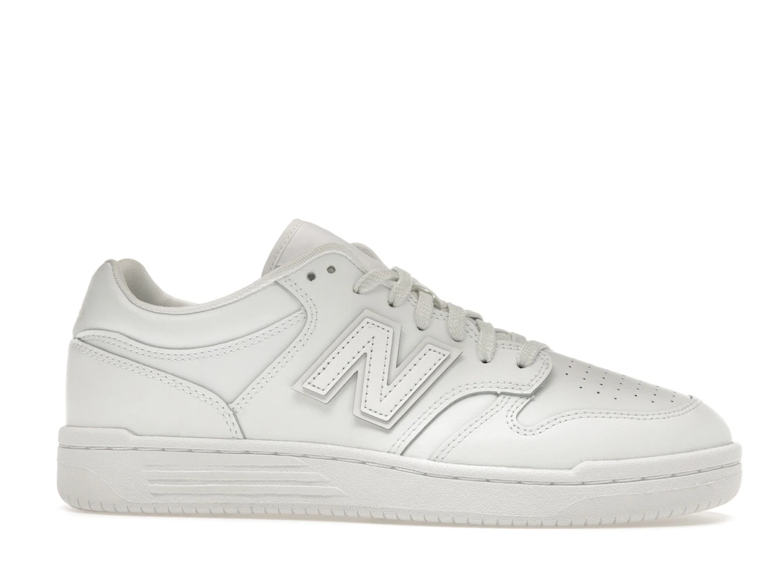 Vue 2 de New Balance 480 Triple White