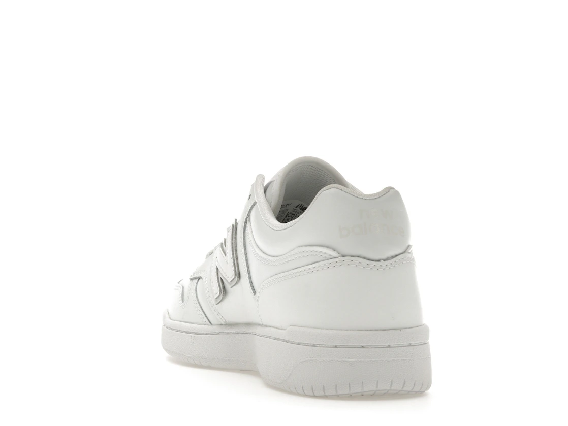 Vue 26 de New Balance 480 Triple White