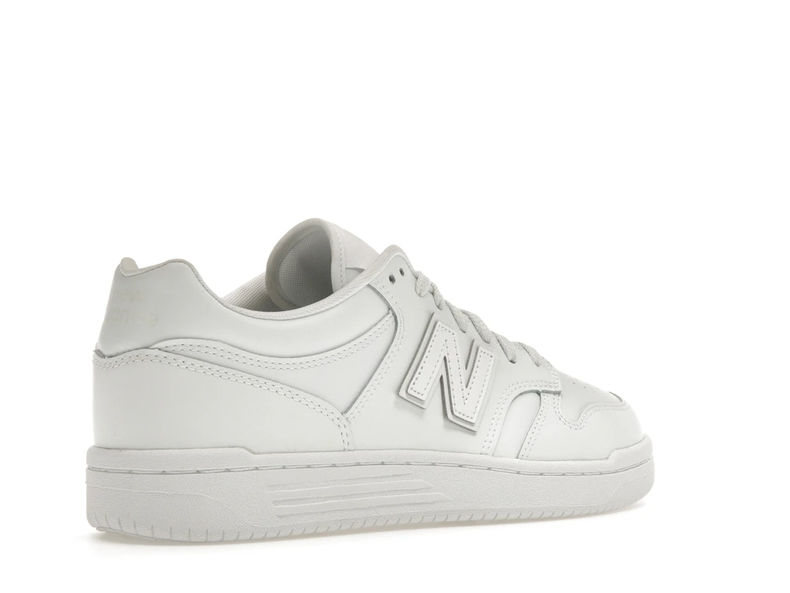 Vue 33 de New Balance 480 Triple White
