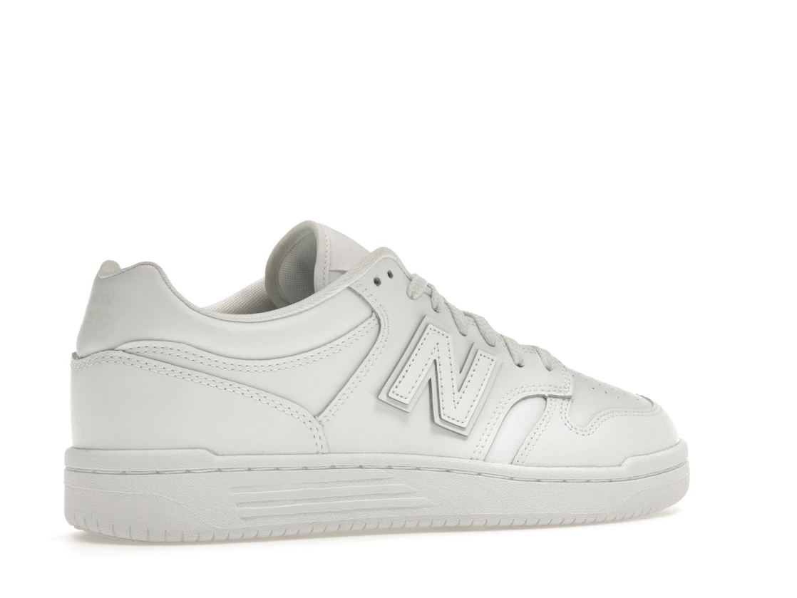 Vue 34 de New Balance 480 Triple White