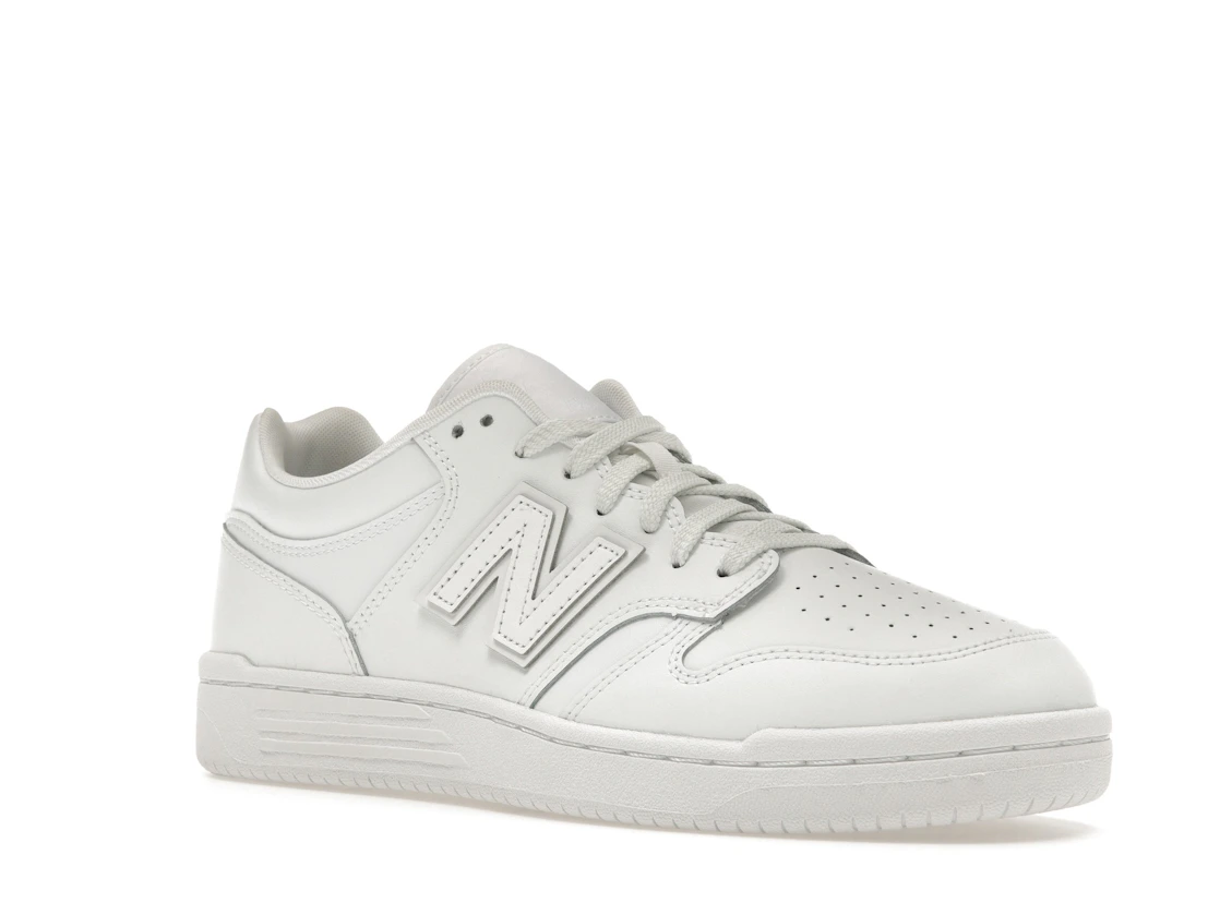 Vue 5 de New Balance 480 Triple White