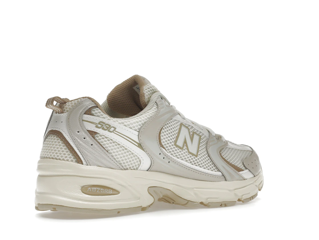 Vue 33 de New Balance 530 Beige Angora