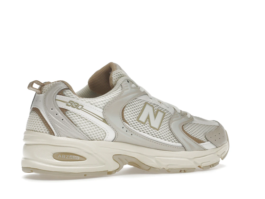 Vue 34 de New Balance 530 Beige Angora