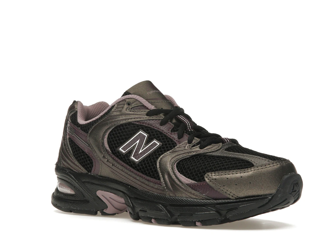 Vue 5 de New Balance 530 Black Metallic Plum Brown