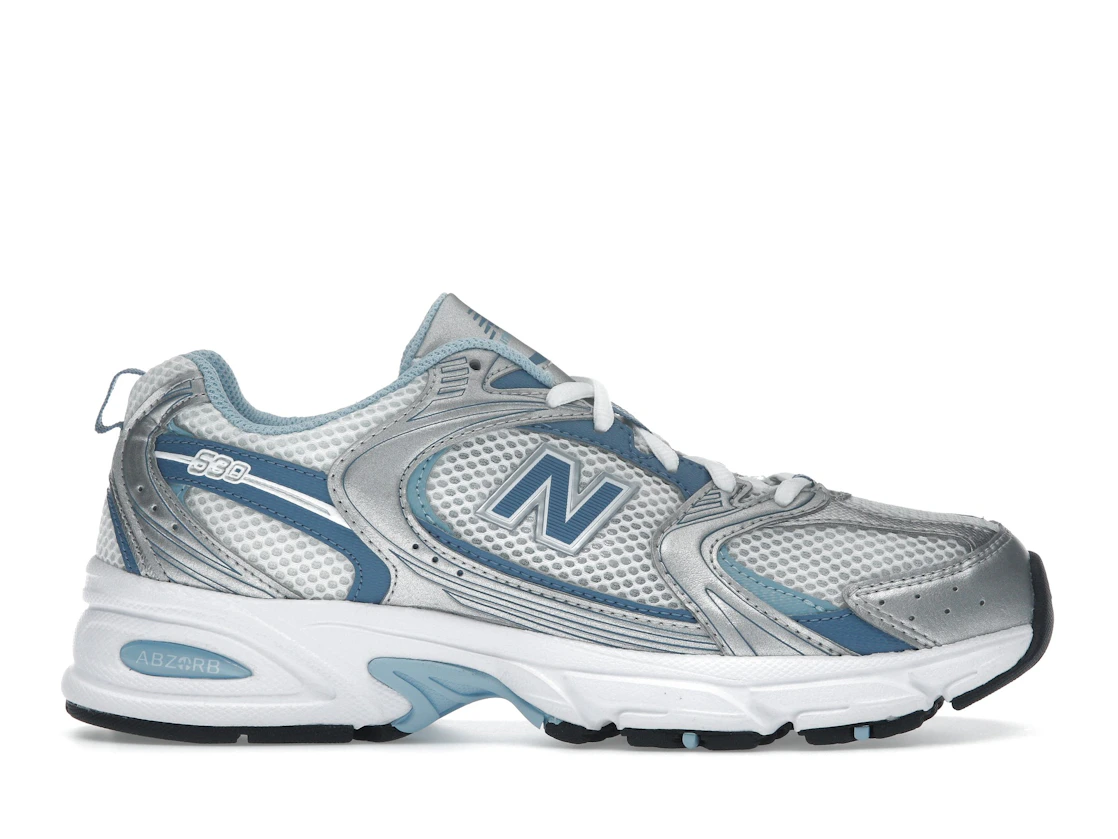 Vue 1 de New Balance 530 Silver Metallic Heron Blue