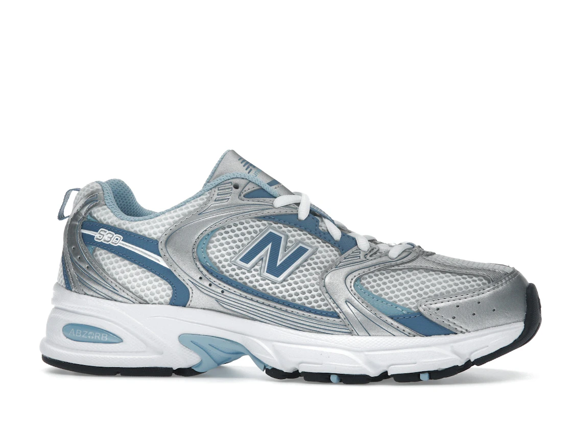 Vue 2 de New Balance 530 Silver Metallic Heron Blue
