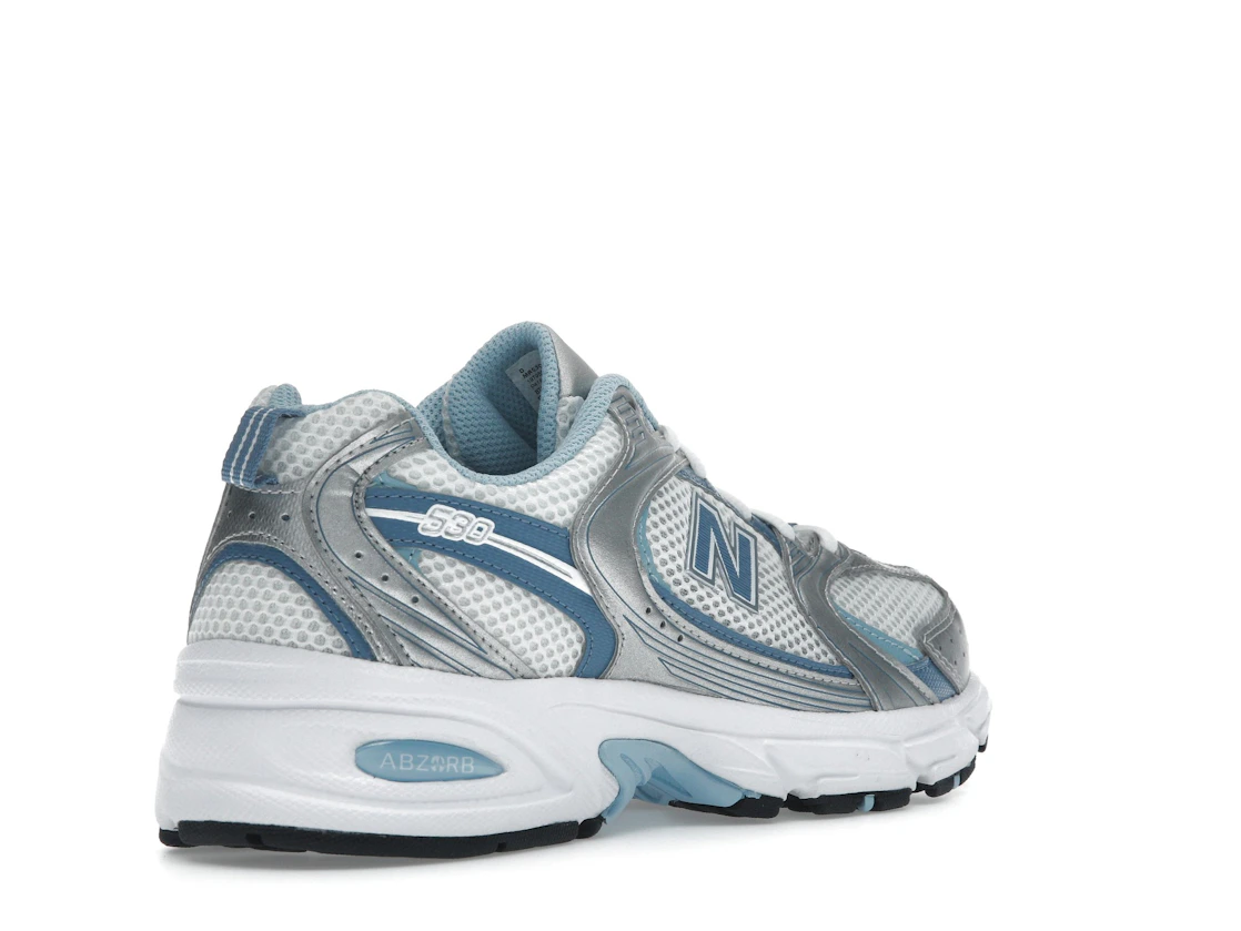 Vue 32 de New Balance 530 Silver Metallic Heron Blue