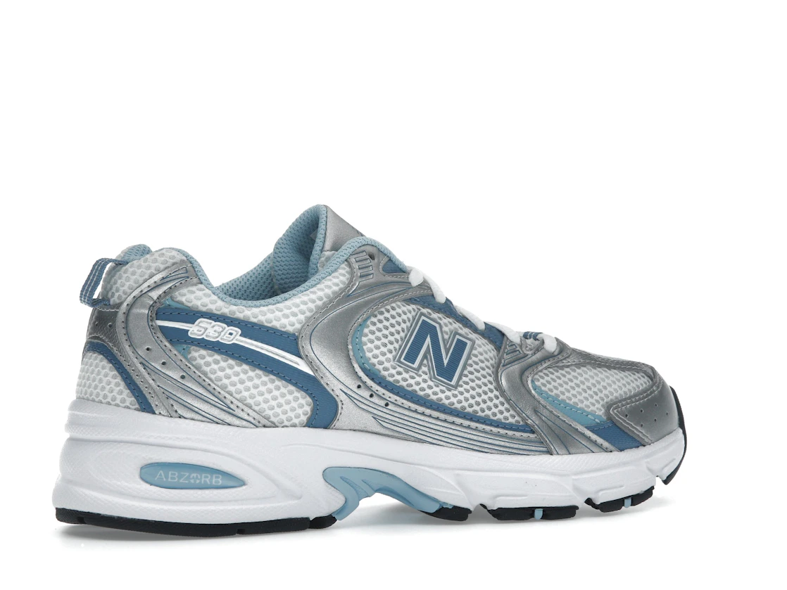 Vue 34 de New Balance 530 Silver Metallic Heron Blue