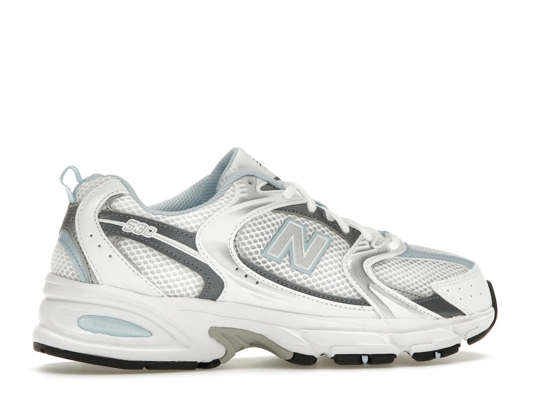 Vue 35 de New Balance 530 White Light Chrome Blue